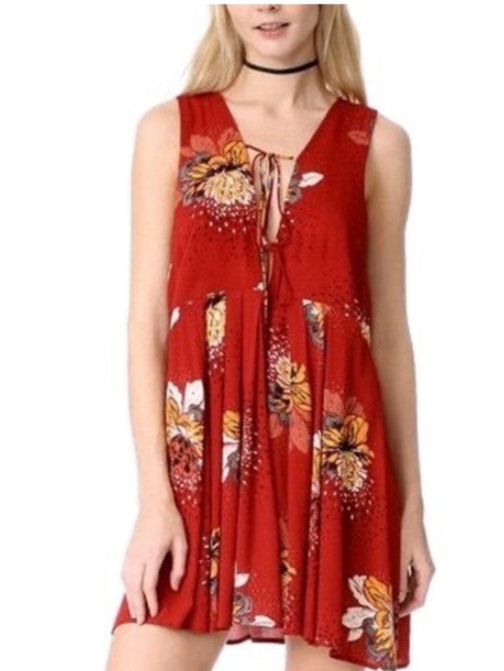 NWOT Free People Lovely Day Printed Tunic, size M - Picture 2 of 5